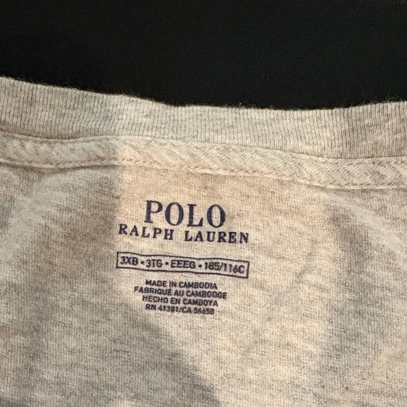 Polo by Ralph Lauren Light Gray Men's Tee - Picture 2 of 4